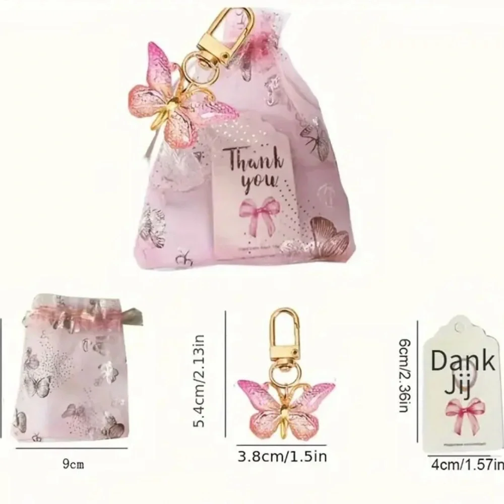 NWT-Butterfly Keychain Gift Set-36 pieces